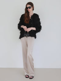 【NOWNS】Alma | Satin sleek pants