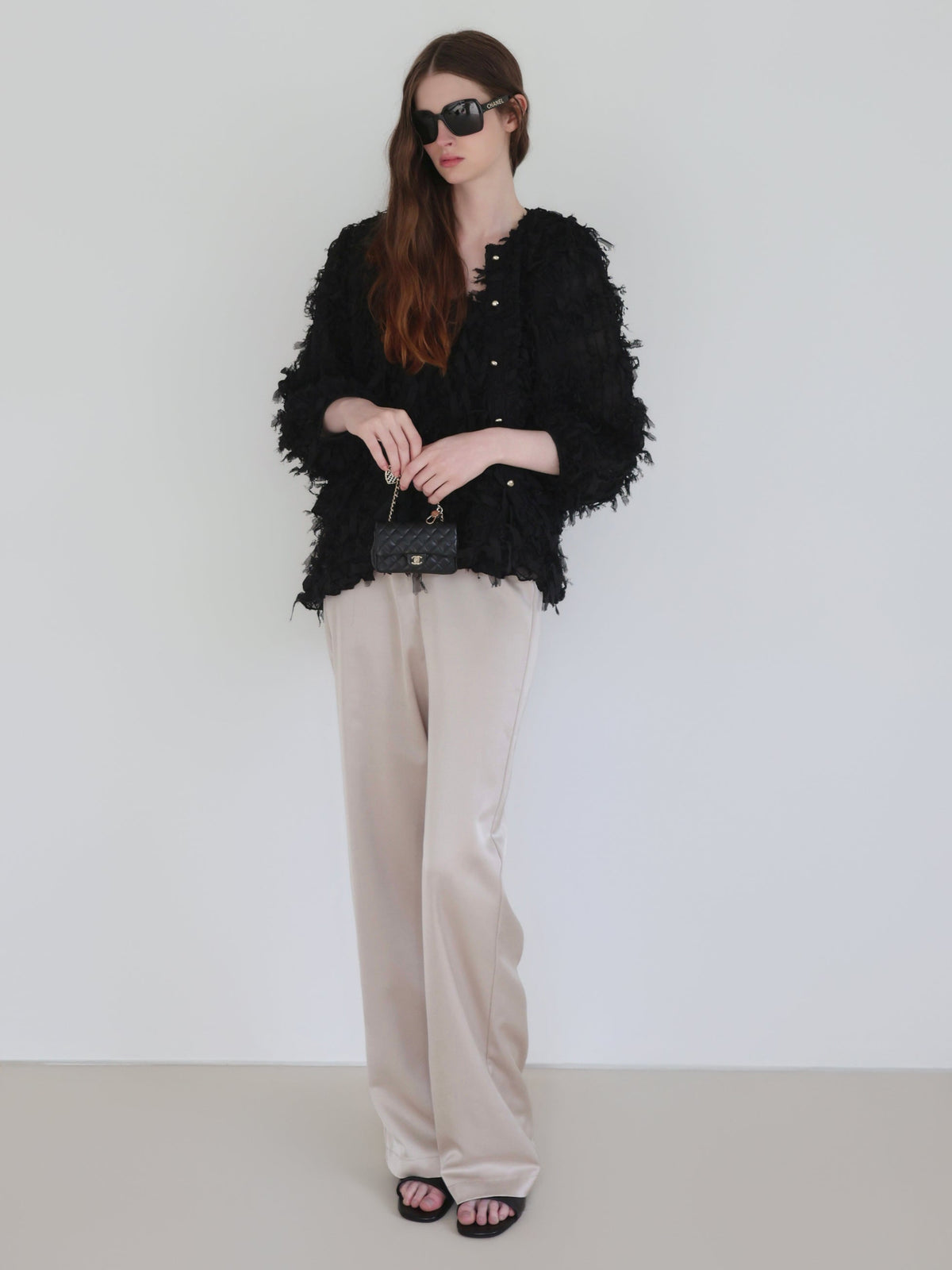 【NOWNS】Alma | Satin sleek pants