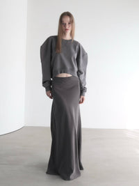 【AMOMMA】PUFF SLEEVE SWEAT - 起毛なし -