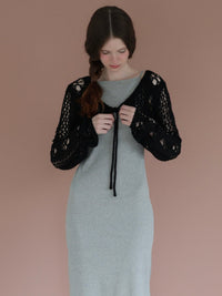 openwork knit bolero