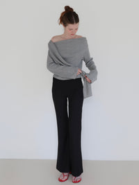 【SAMPLE SALE / miies miim】off shoulder drape tops