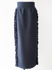 【SAMPLE SALE / swanë】 side frill slim long skirt