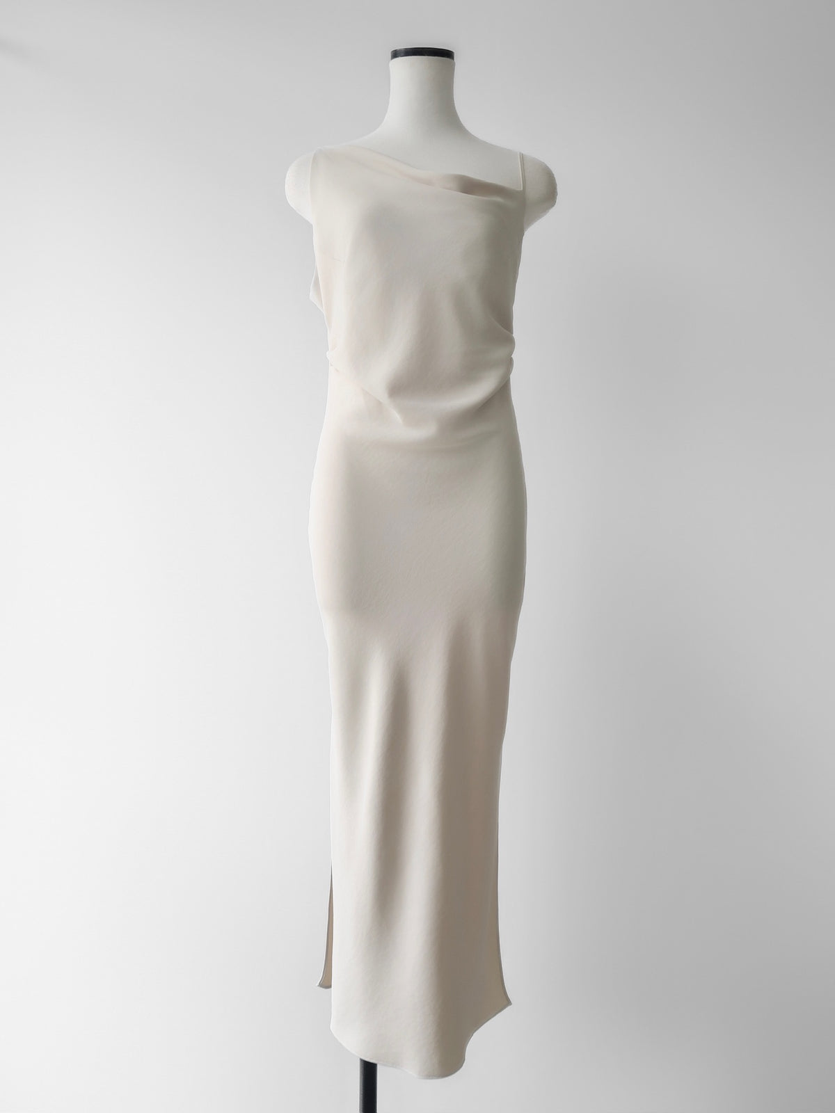 Asymmetric drape camisole dress