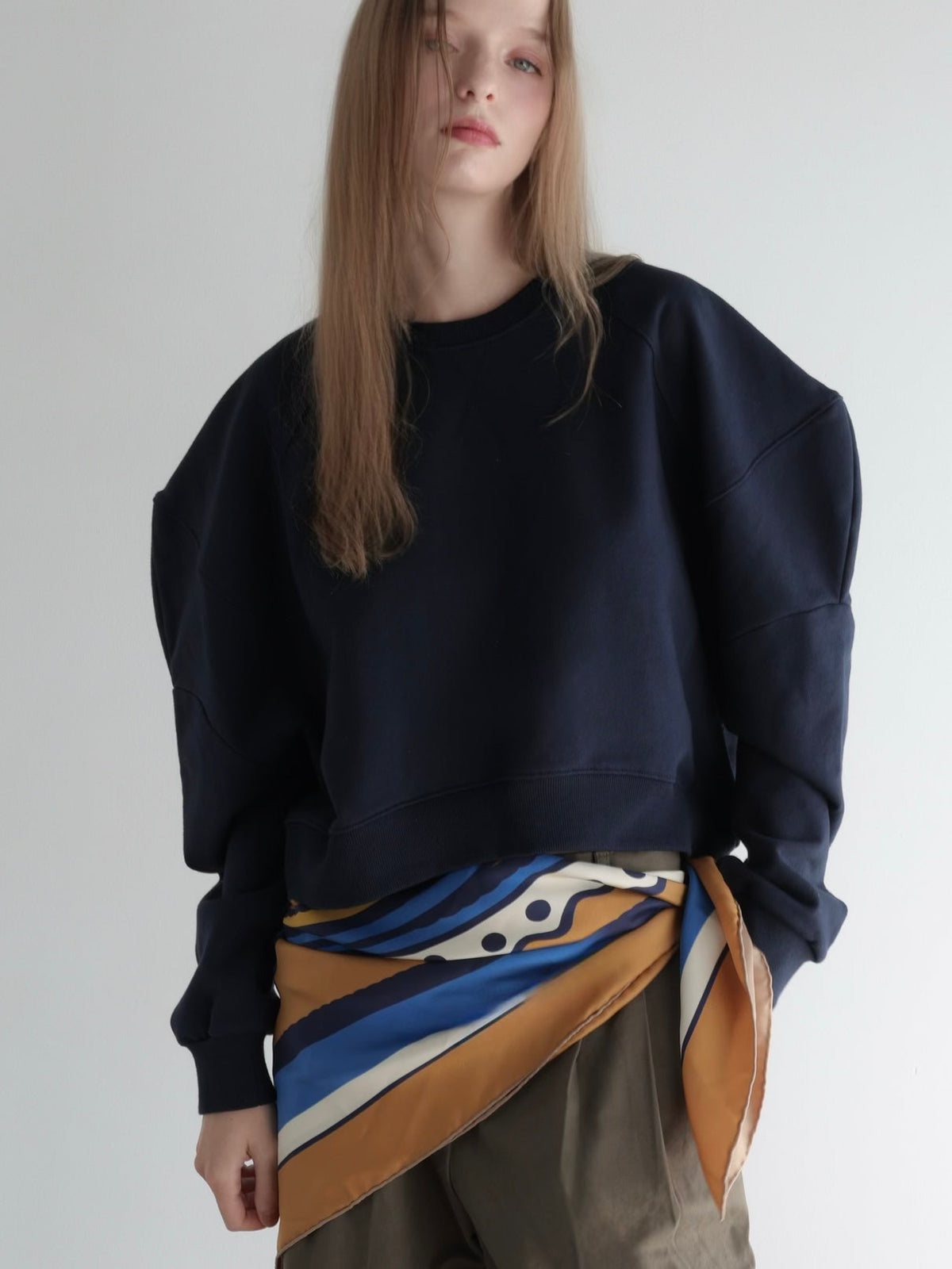 【AMOMMA】PUFF SLEEVE SWEAT - 起毛なし -