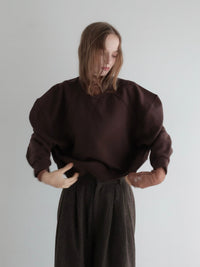 【AMOMMA】PUFF SLEEVE SWEAT - 起毛なし -