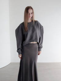 【AMOMMA】PUFF SLEEVE SWEAT - 起毛なし -