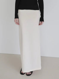 【NOWNS】Inès | Soft banding maxi skirt