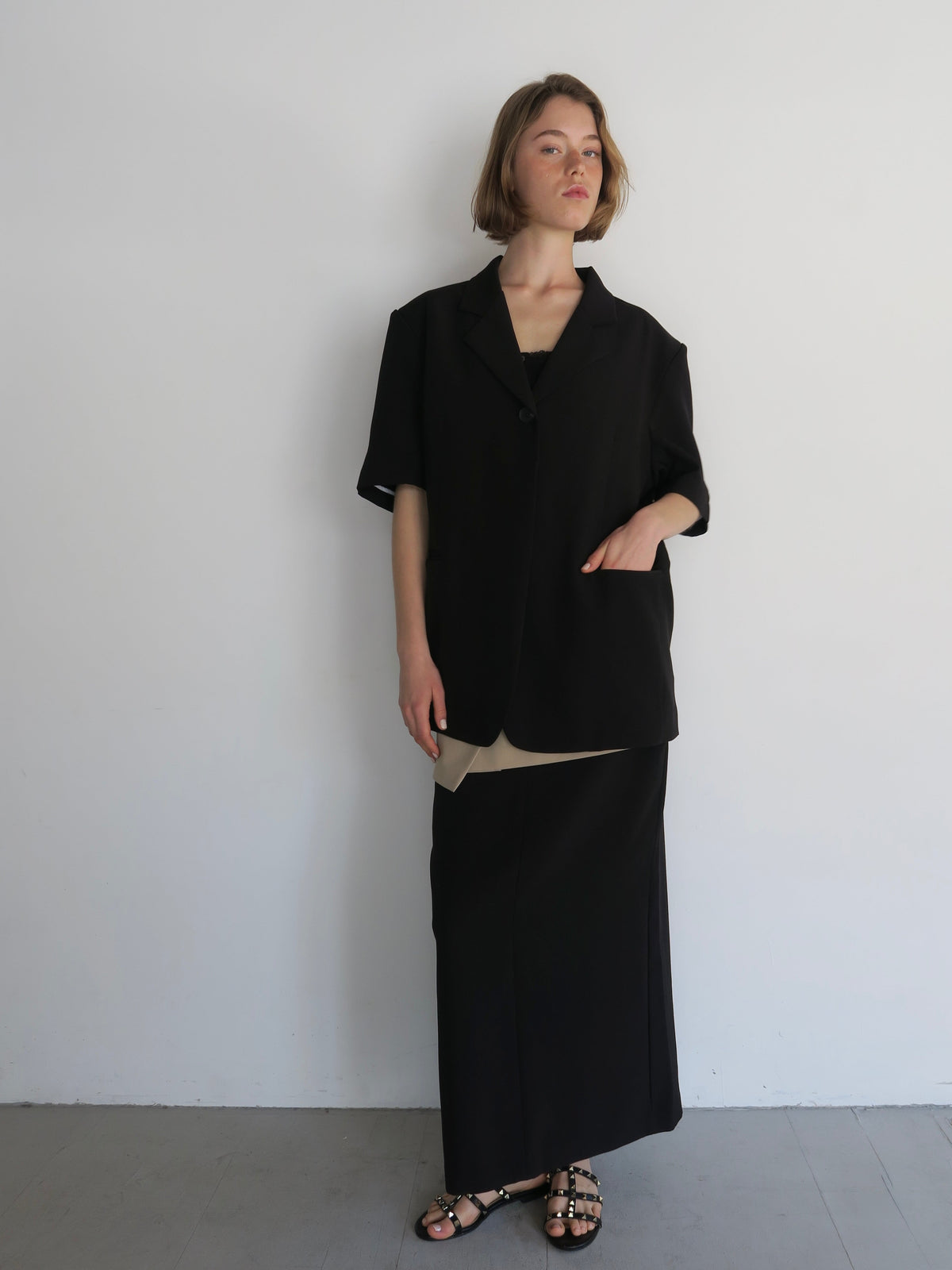 [ sample sale ] straight maxi skirt