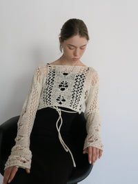 openwork knit bolero
