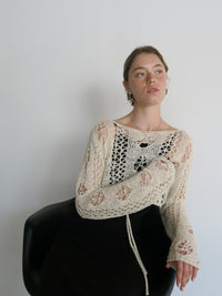 openwork knit bolero