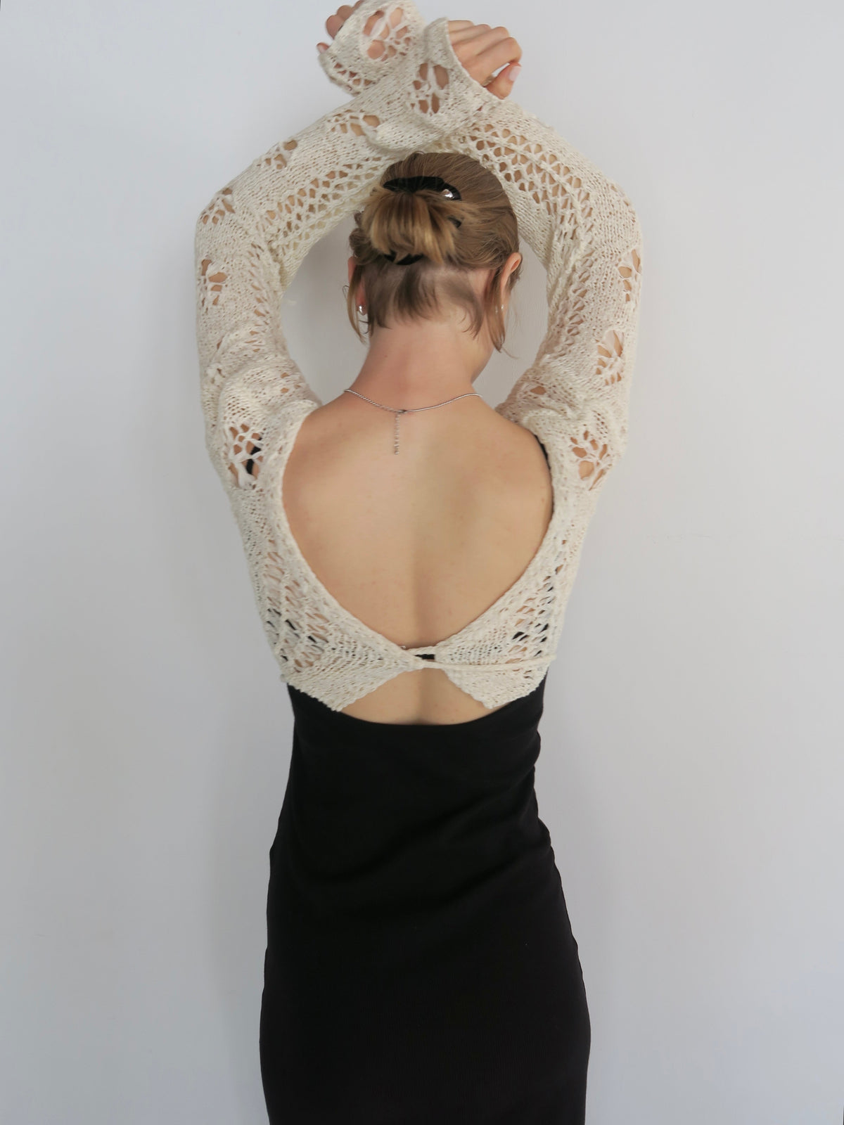 openwork knit bolero