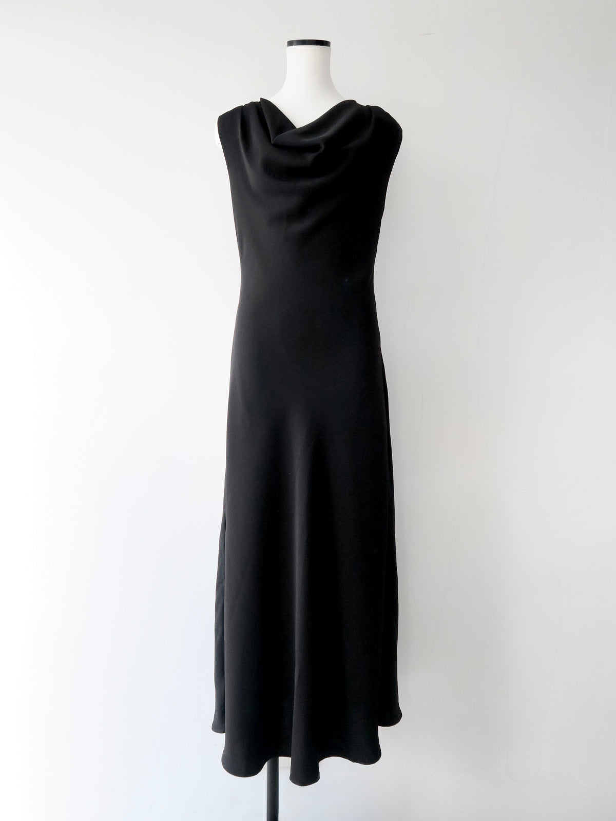 elegant drape maxi dress