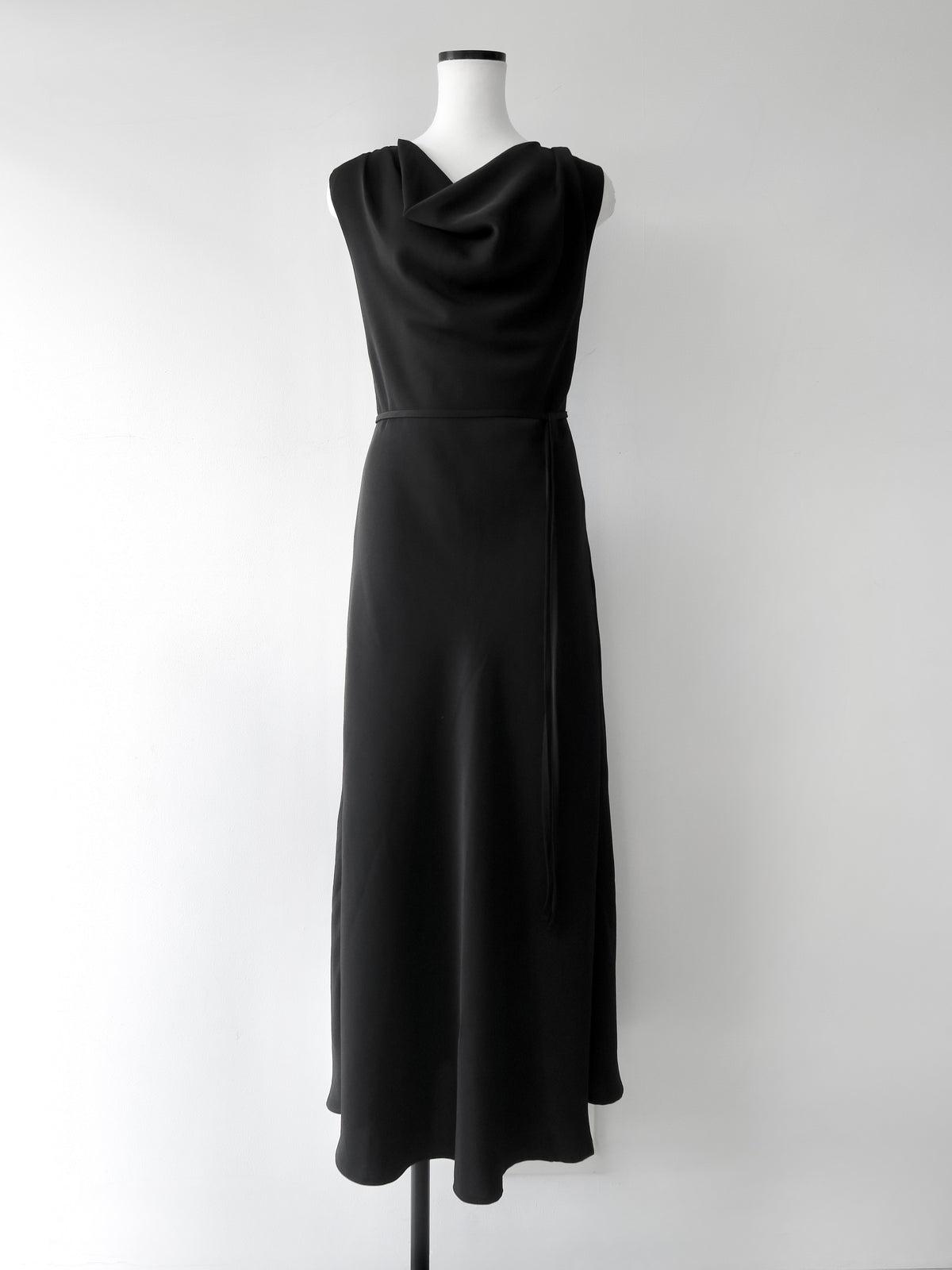 elegant drape maxi dress