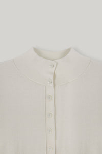 【ELBORN】Armelle High-neck Wool Cardigan