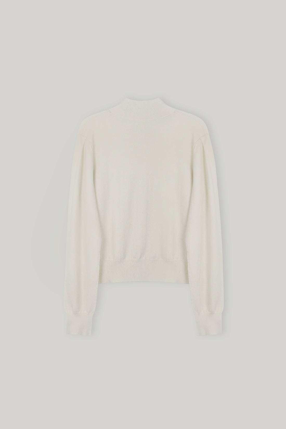 【ELBORN】Armelle High-neck Wool Cardigan