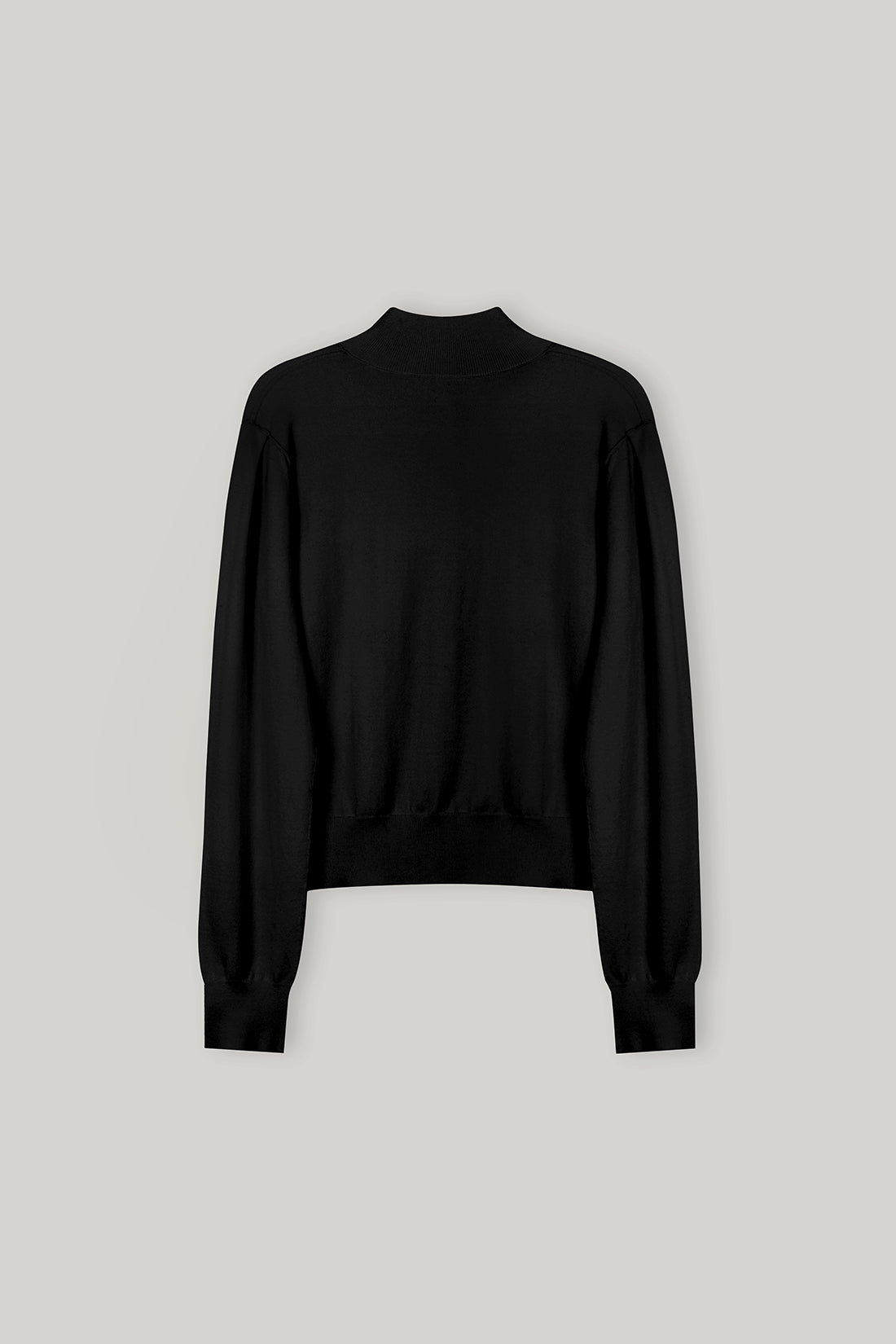 【ELBORN】Armelle High-neck Wool Cardigan