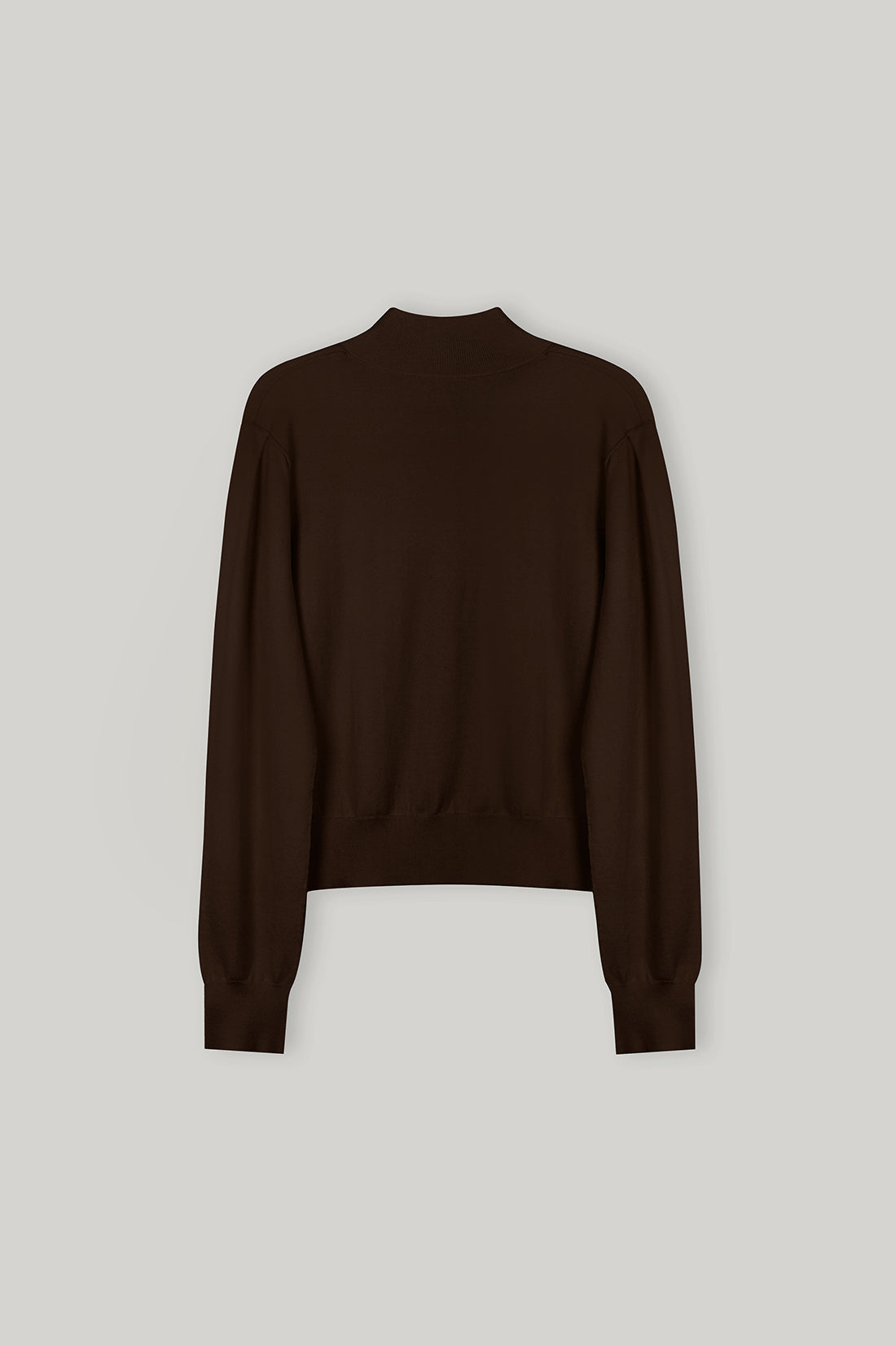 【ELBORN】Armelle High-neck Wool Cardigan