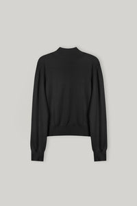 【ELBORN】Armelle High-neck Wool Cardigan
