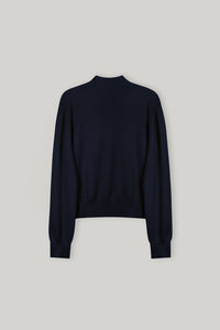 【ELBORN】Armelle High-neck Wool Cardigan