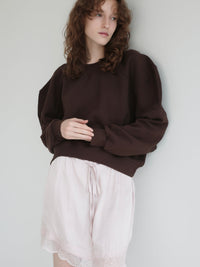 【AMOMMA】PUFF SLEEVE SWEAT - 起毛なし -