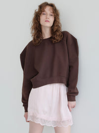 【AMOMMA】PUFF SLEEVE SWEAT - 起毛なし -