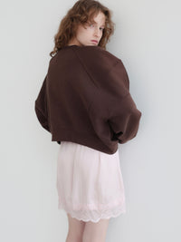 【AMOMMA】PUFF SLEEVE SWEAT - 起毛なし -