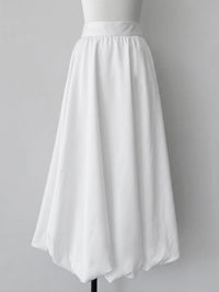 fluffy balloon maxi skirt