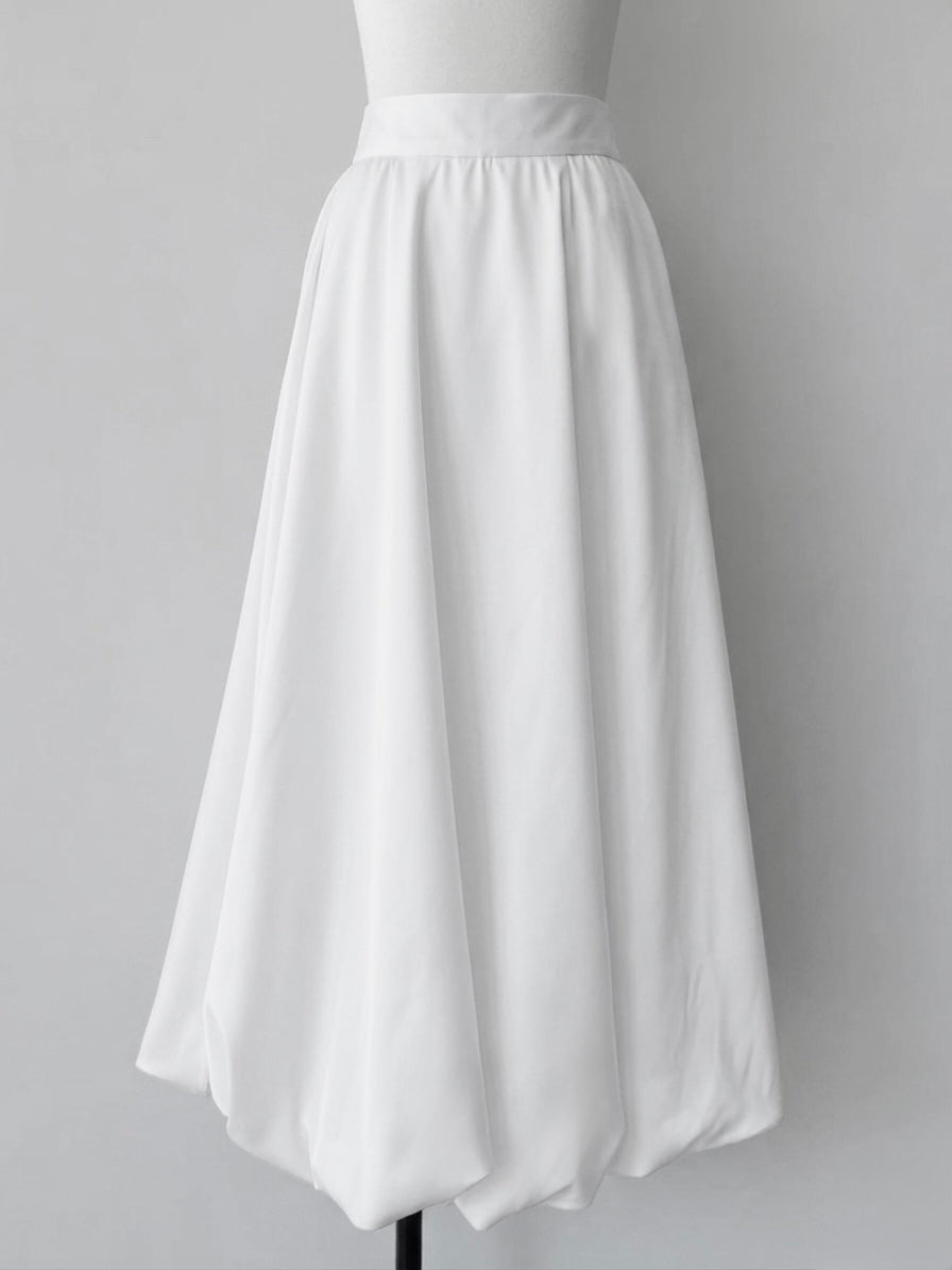 fluffy balloon maxi skirt