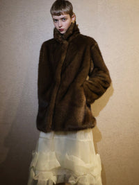 【AMOMMA】MINK LIKE FUR JACKET COAT