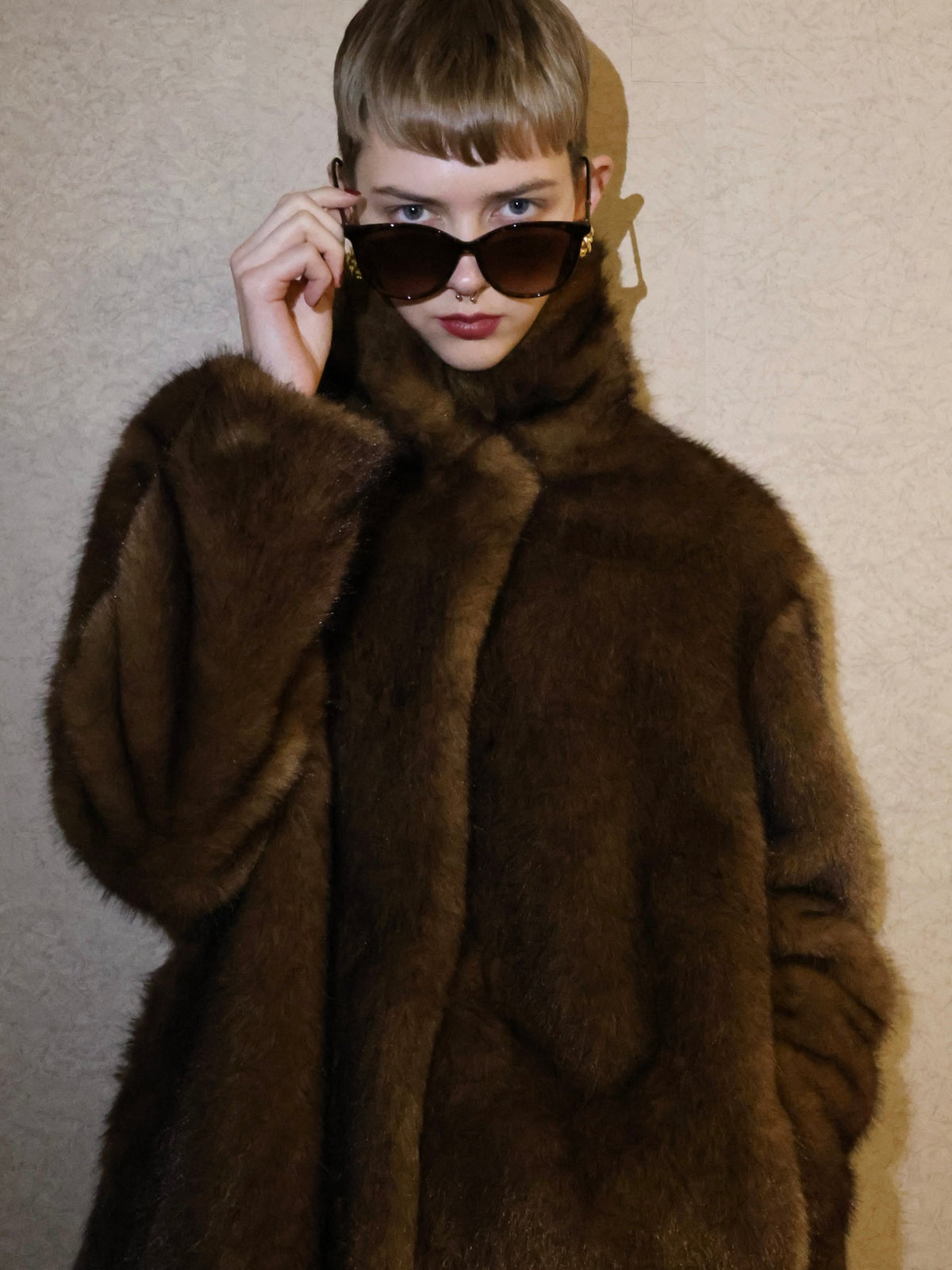 【AMOMMA】MINK LIKE FUR JACKET COAT