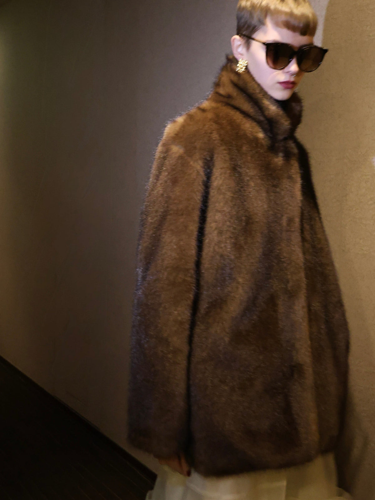 【AMOMMA】MINK LIKE FUR JACKET COAT