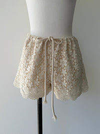 floral lace shorts