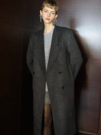【AMOMMA】CASHMERE PADDED LONG COAT