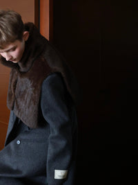 【AMOMMA】CASHMERE PADDED LONG COAT
