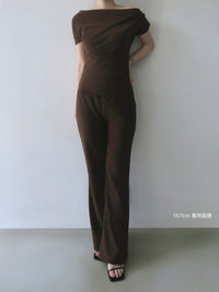 airy drape silhouette set-up