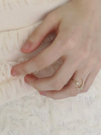 【SAMPLE SALE / swanë】moon star ring