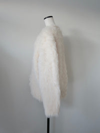 [ SAMPLE SALE ] wool shaggy cardigan