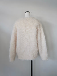 [ SAMPLE SALE ] wool shaggy cardigan