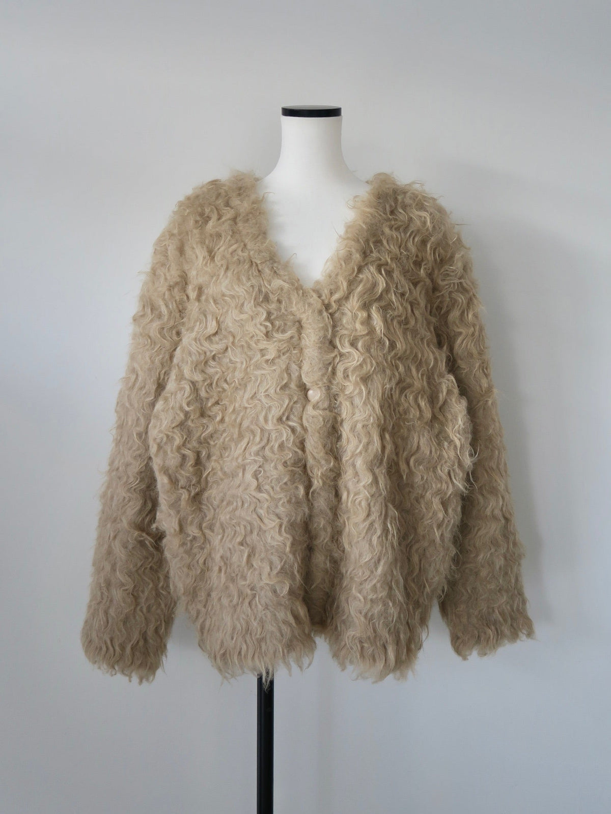 [ SAMPLE SALE ] wool shaggy cardigan