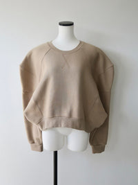 【AMOMMA】PUFF SLEEVE SWEAT - 起毛なし -