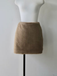 [ sample sale ] felt mini skirt