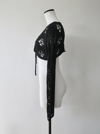 openwork knit bolero