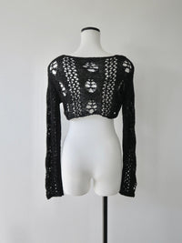 openwork knit bolero