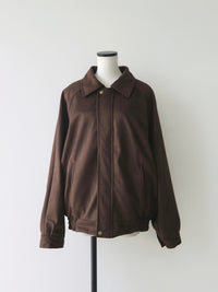 【célon】Suede Raglan Blouson