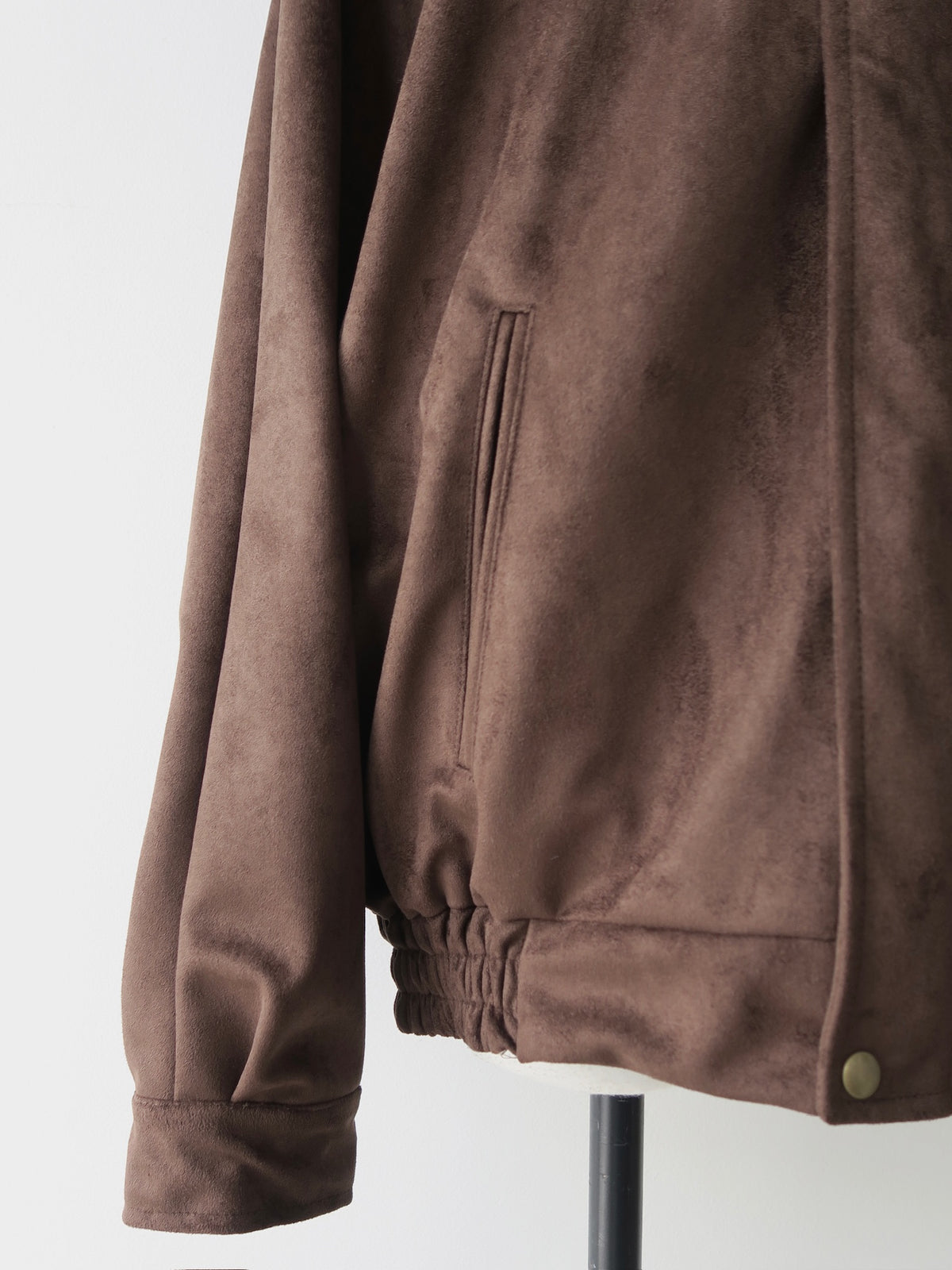 【célon】Suede Raglan Blouson
