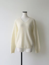 【célon】sheep v neck knit