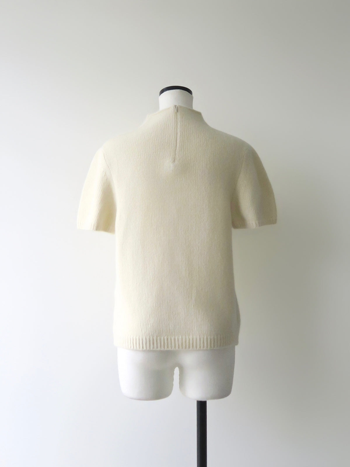 【célon】racoon half sleeve knit