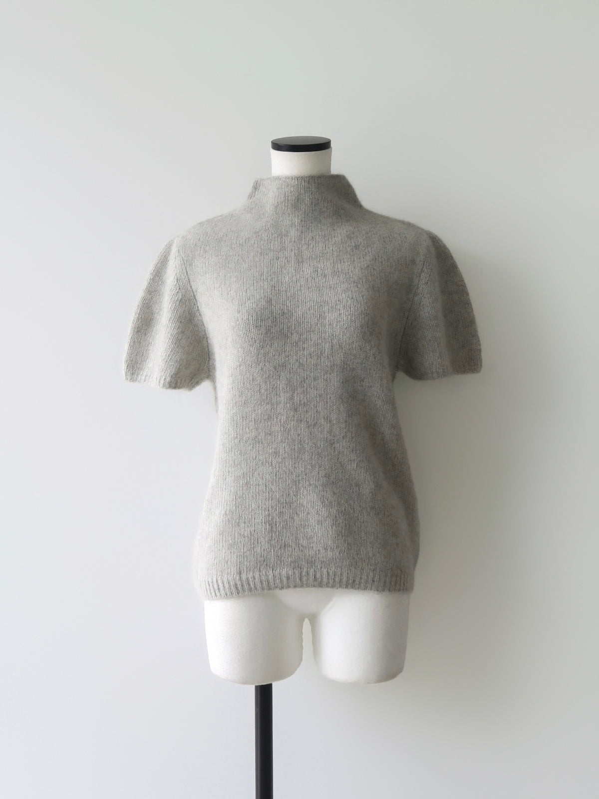 【célon】racoon half sleeve knit