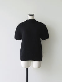 【célon】racoon half sleeve knit