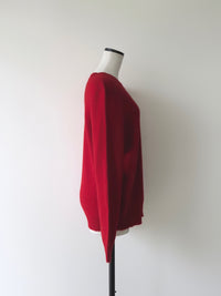 【NOWNS】Alice | Red Wool Ensemble Knit